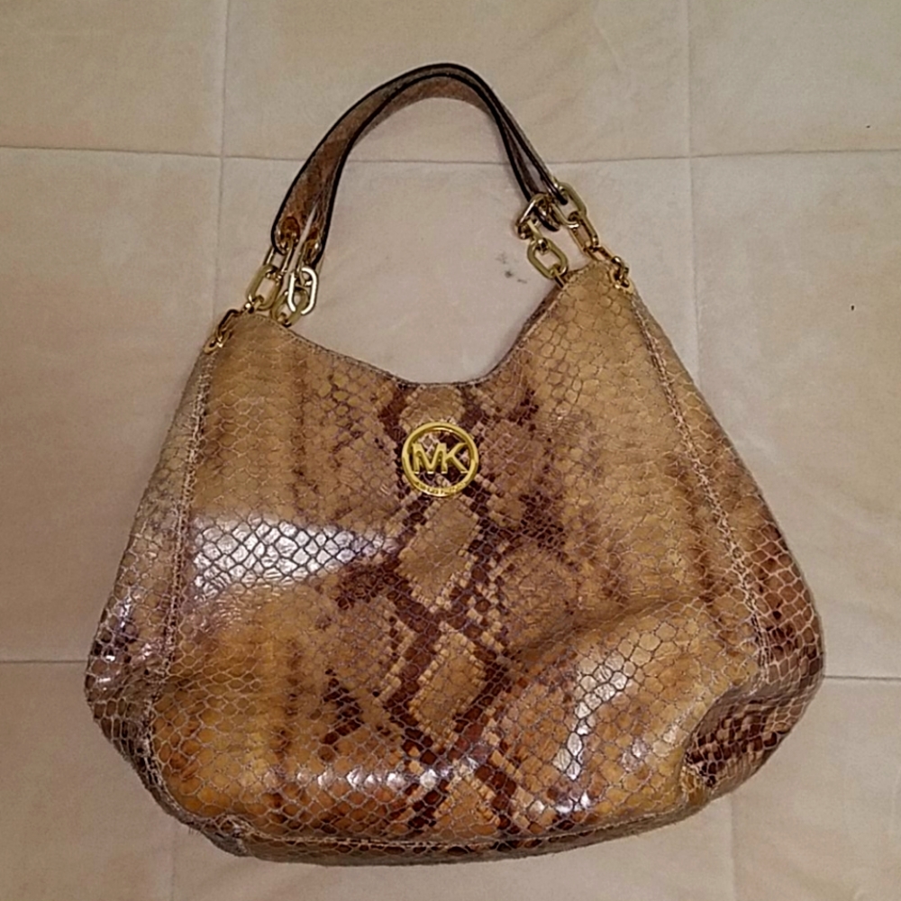 Michael Kors Snake Print Shoulder bag